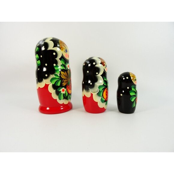 Vintage Russian Nesting Dolls Family Dad Mom Child - Picture 3 of 9